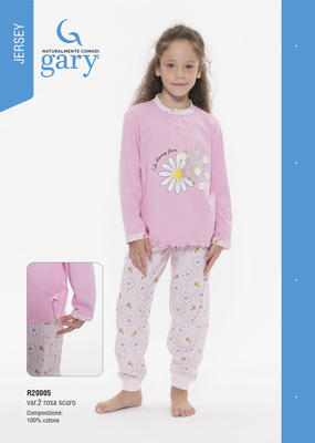 PYJAMA FÜR KLEINES MÄDCHEN R30005 Tellini S.R.L. Großhandelskleidung